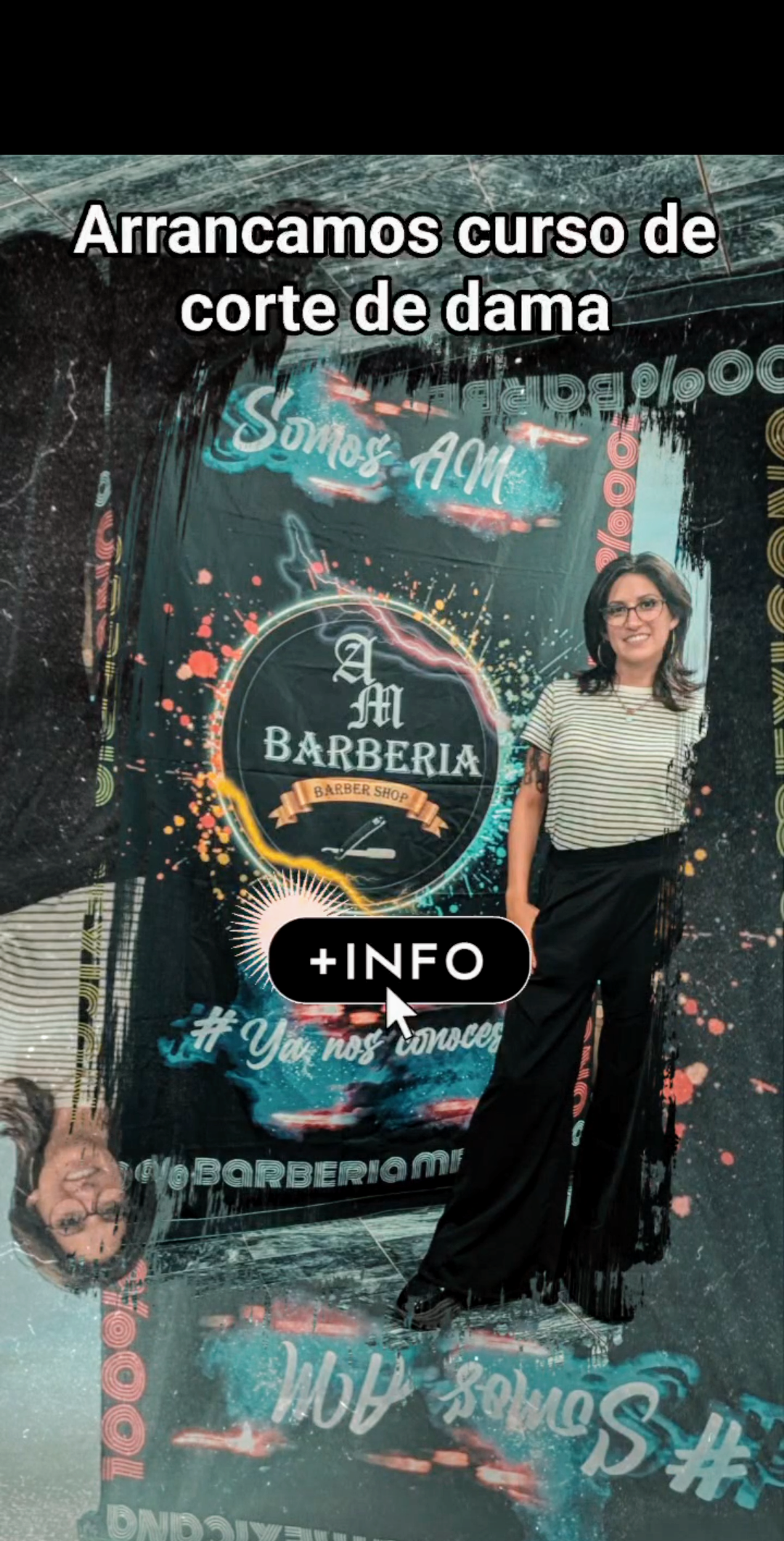 arrancamos cursos barbería 💈 corté para dama!!